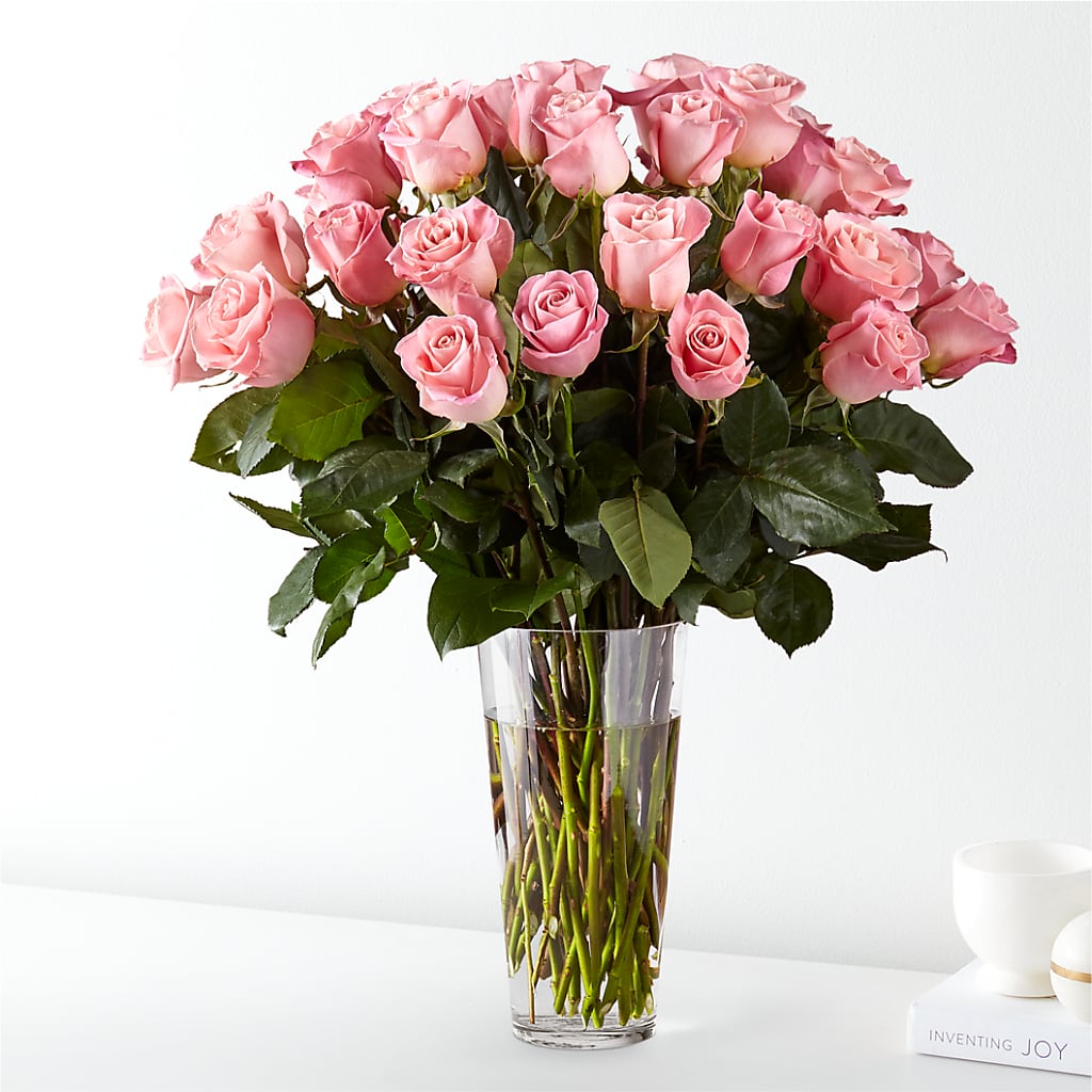 Long Stem Pink Rose Bouquet – Flowers By Joann, Palm Bay FL