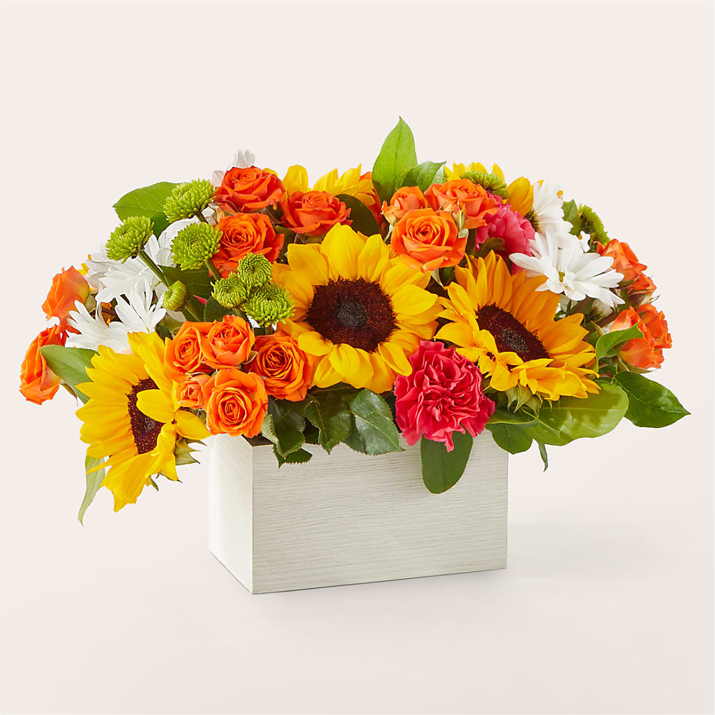 Sun-drenched Blooms Box Bouquet – Flowers By Joann, Palm Bay FL