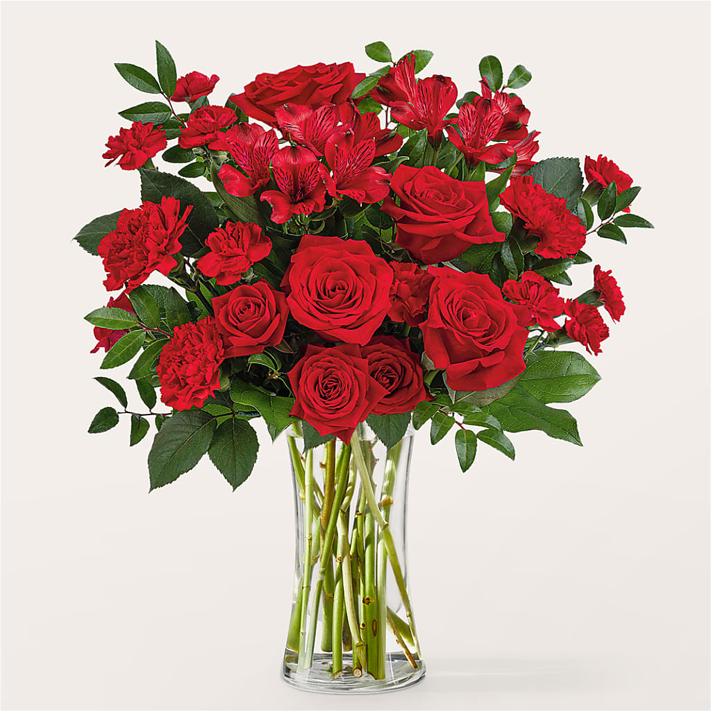 Brilliant Ruby Bouquet – Flowers By Joann, Palm Bay FL