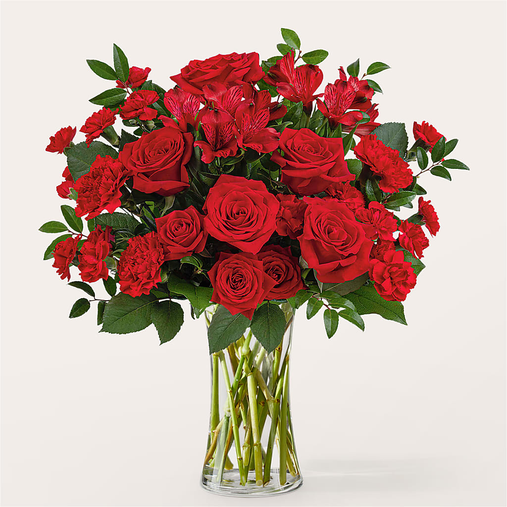 Brilliant Ruby Bouquet – Flowers By Joann, Palm Bay FL
