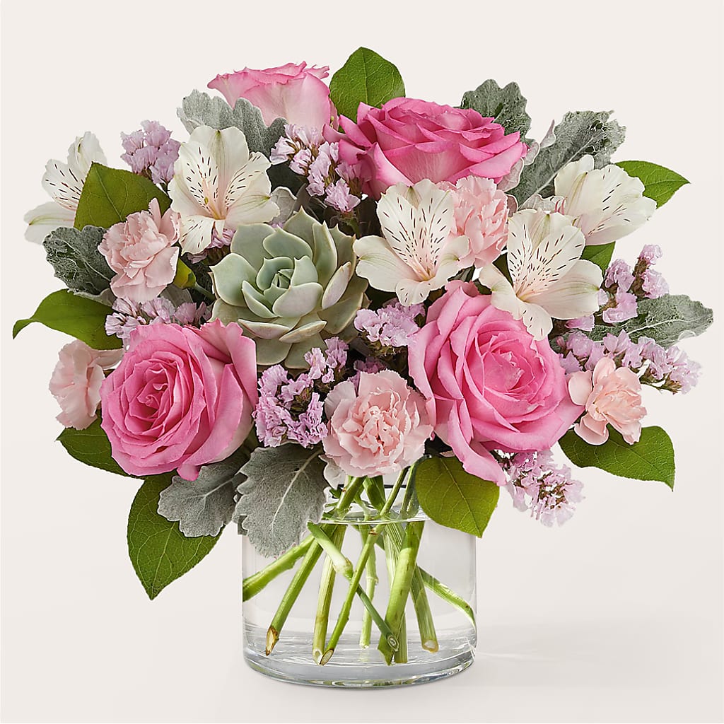 Dusty Rose Bouquet – Flowers By Joann, Palm Bay FL