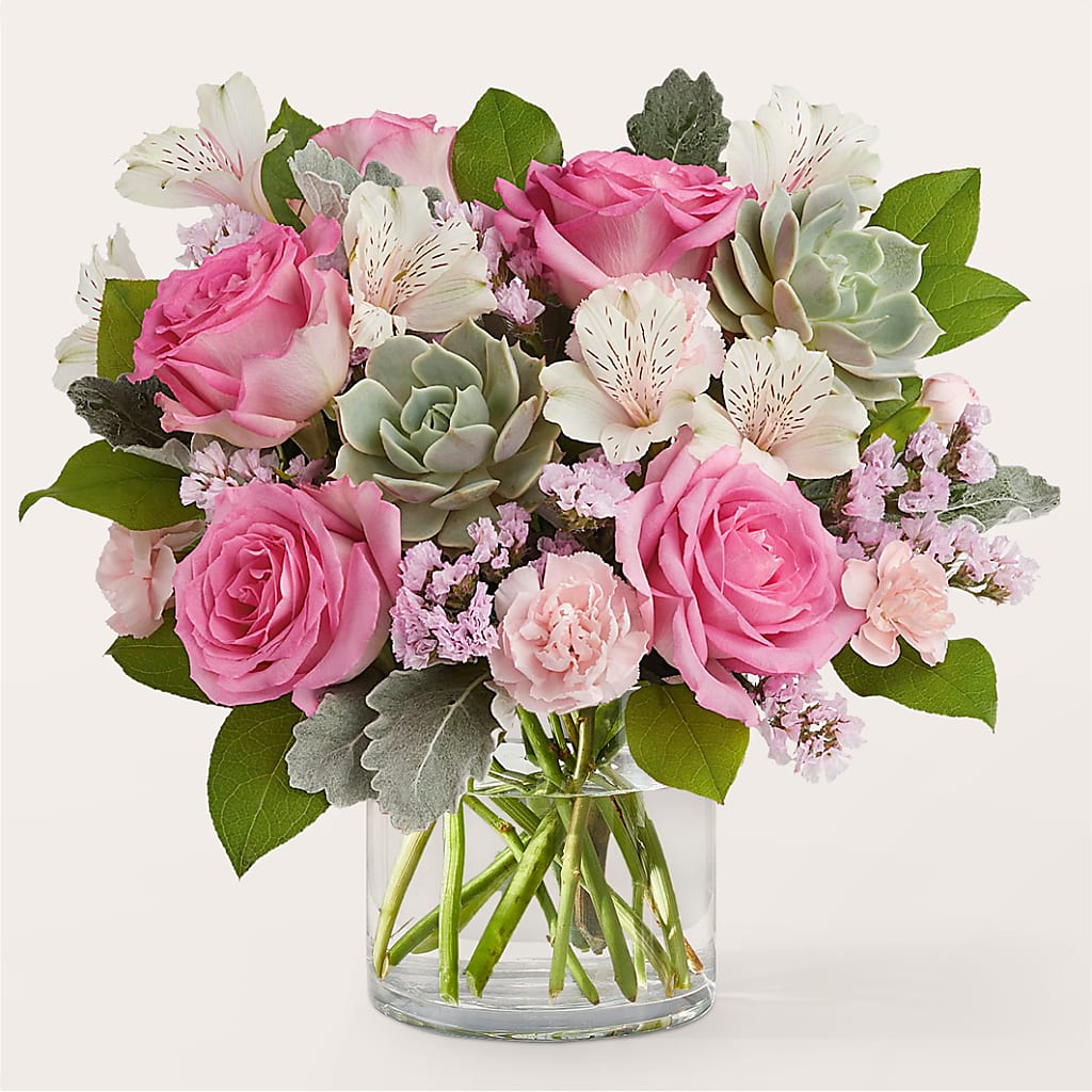 Dusty Rose Bouquet – Flowers By Joann, Palm Bay FL