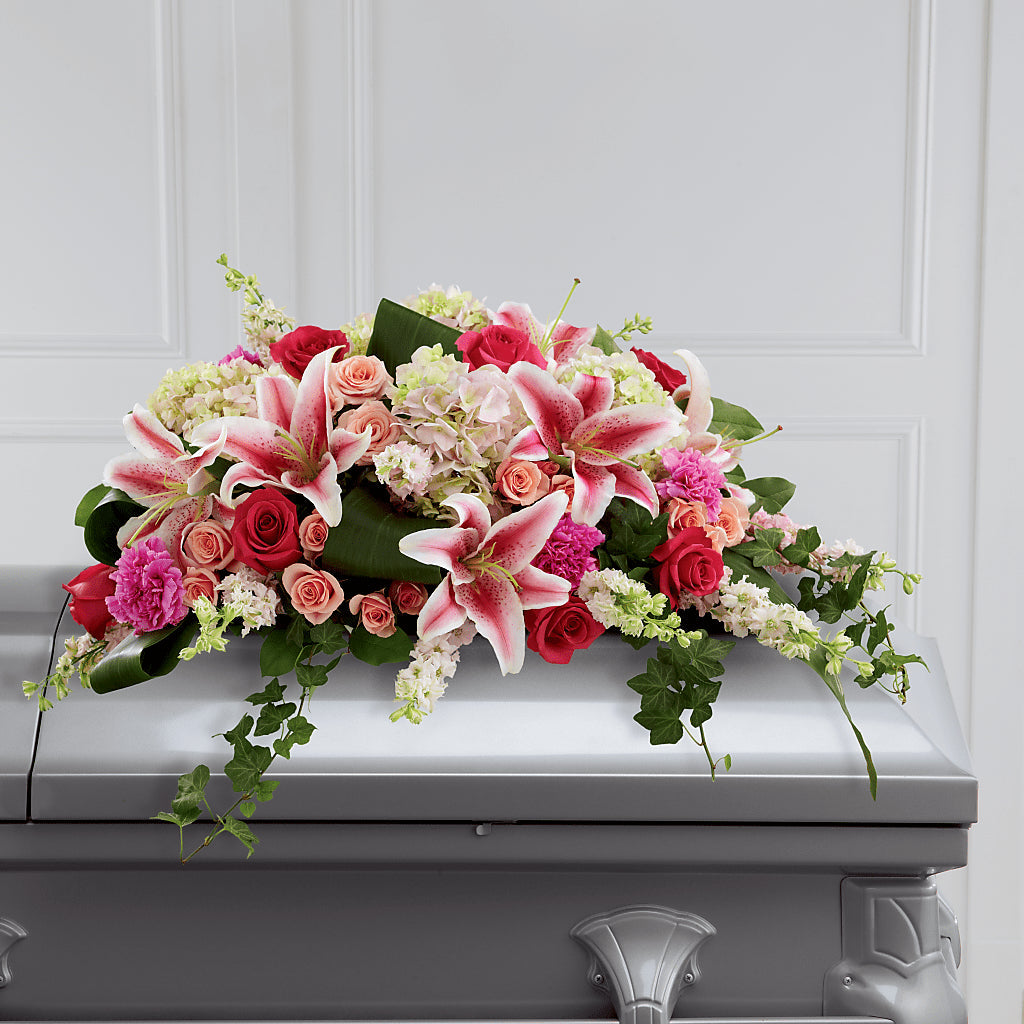 Splendid Grace Casket Spray – Flowers By Joann, Palm Bay FL
