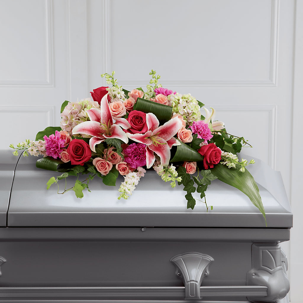 Splendid Grace Casket Spray – Flowers By Joann, Palm Bay FL