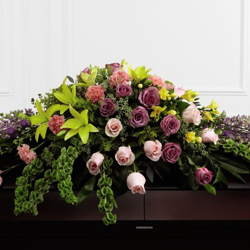 Forever Beloved Casket Spray – Flowers By Joann, Palm Bay FL