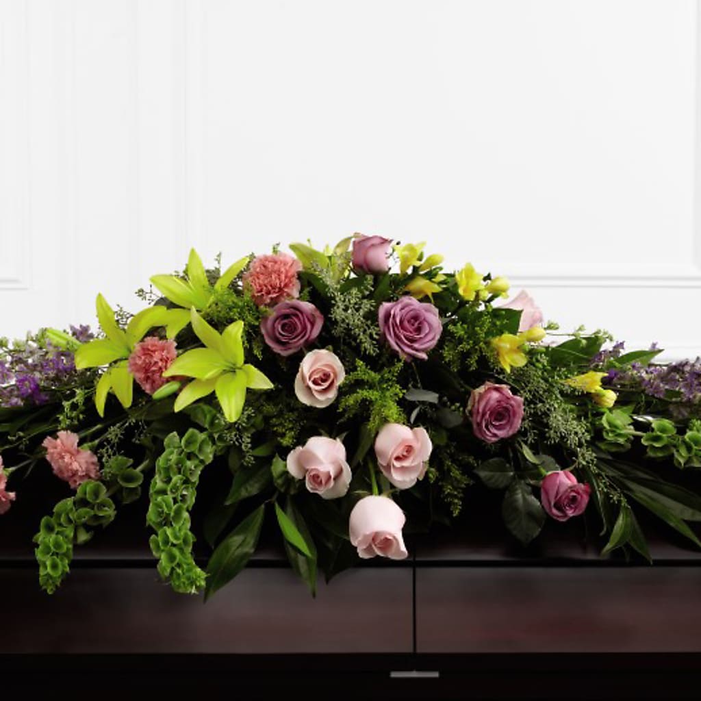 Forever Beloved Casket Spray – Flowers By Joann, Palm Bay FL