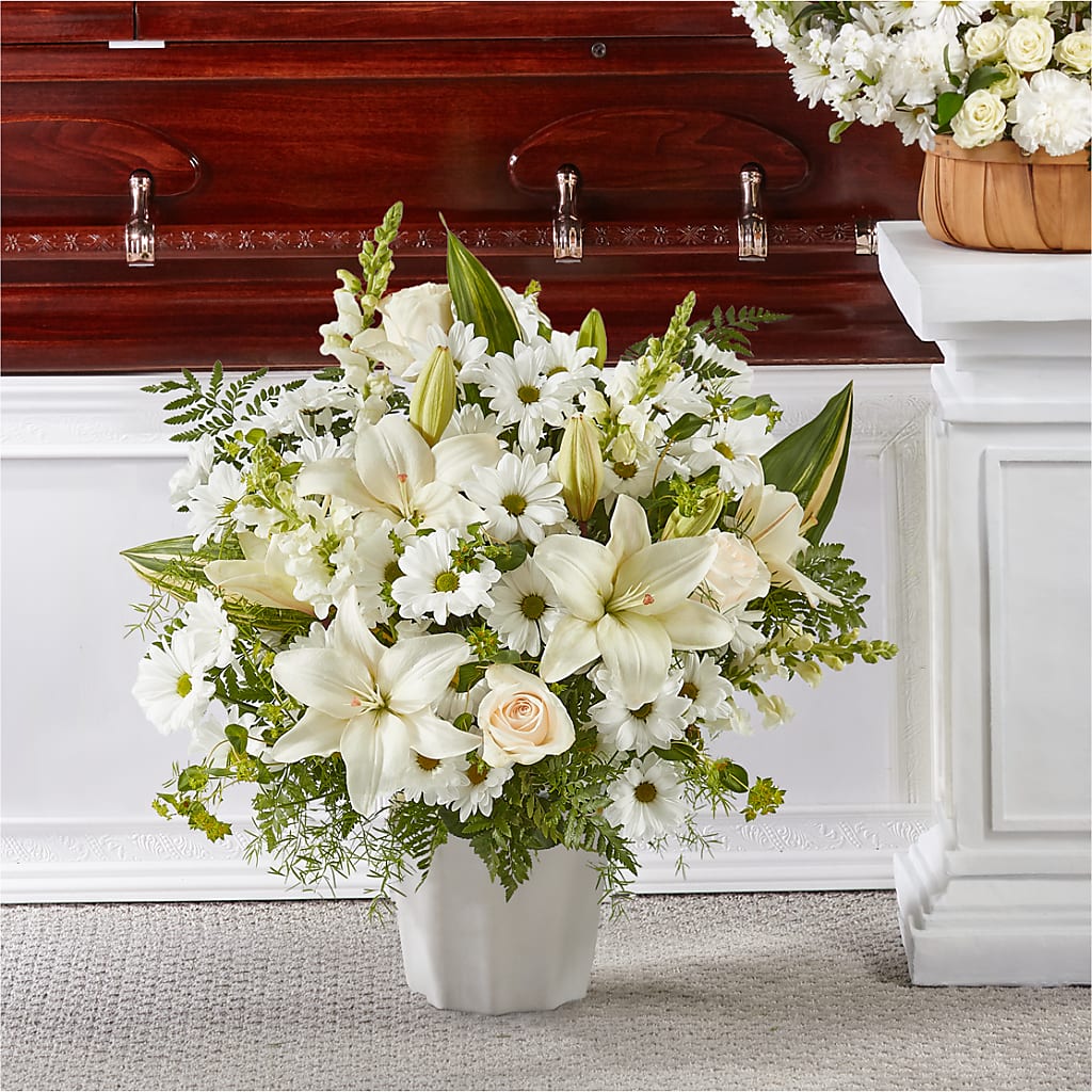 Thoughts of Tranquility Floor Basket – Flowers By Joann, Palm Bay FL