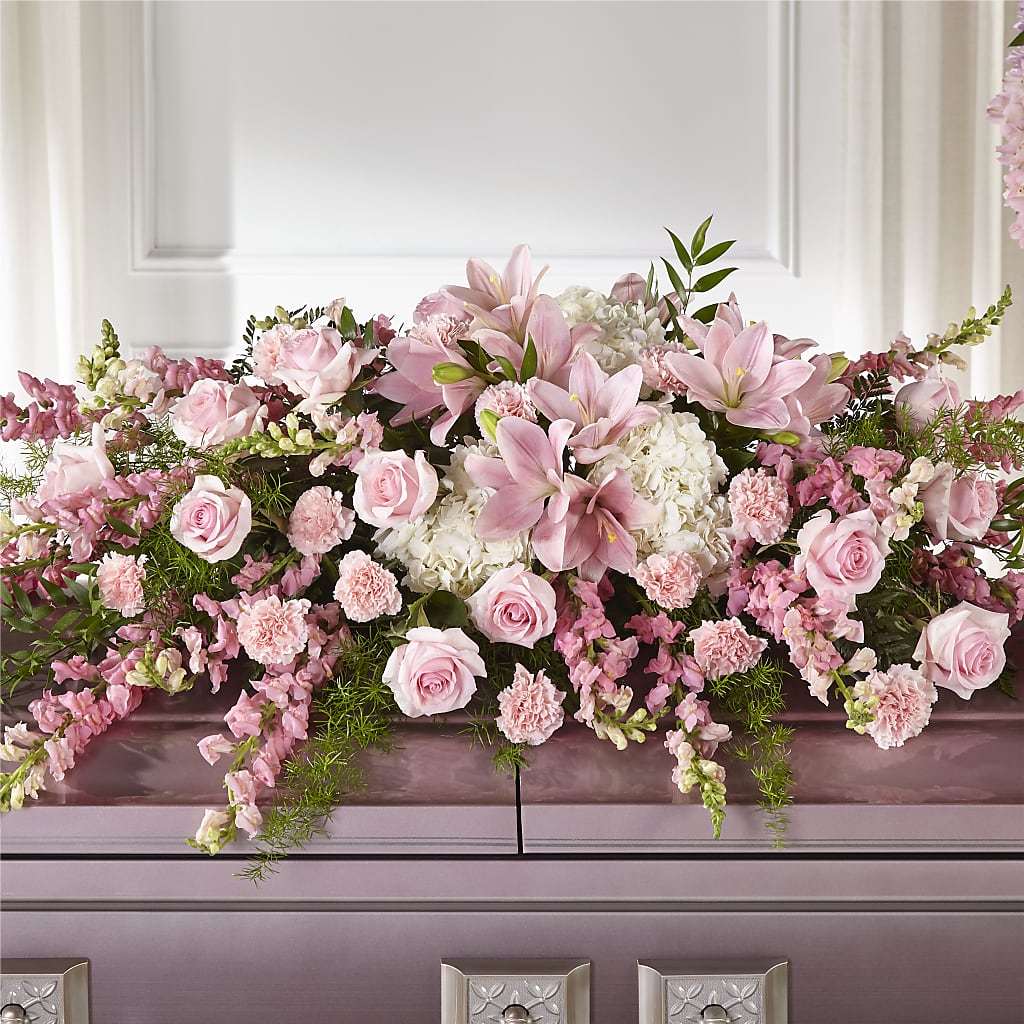 Life & Remembrance Casket Spray – Flowers By Joann, Palm Bay FL