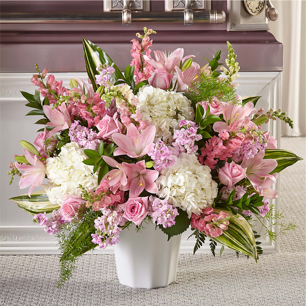 Simply Serene Floor Basket – Flowers By Joann, Palm Bay FL
