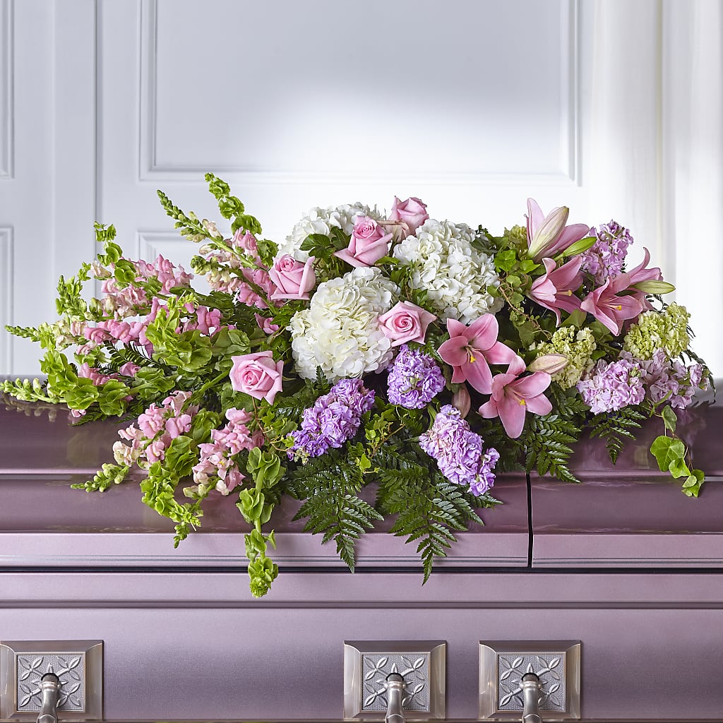 Life's Gratitude Casket Spray – Flowers By Joann, Palm Bay FL