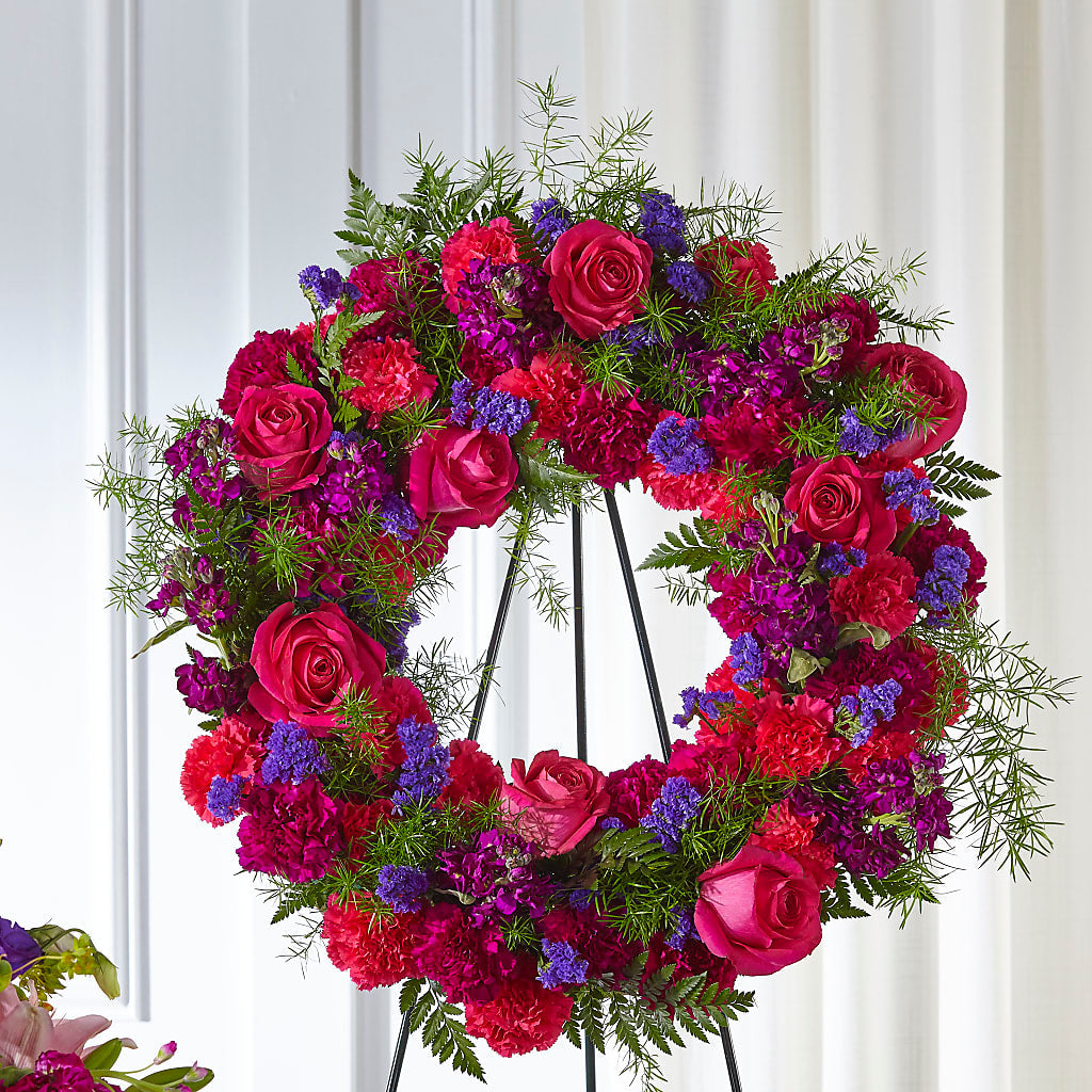 Calming Colors Wreath – Flowers By Joann, Palm Bay FL