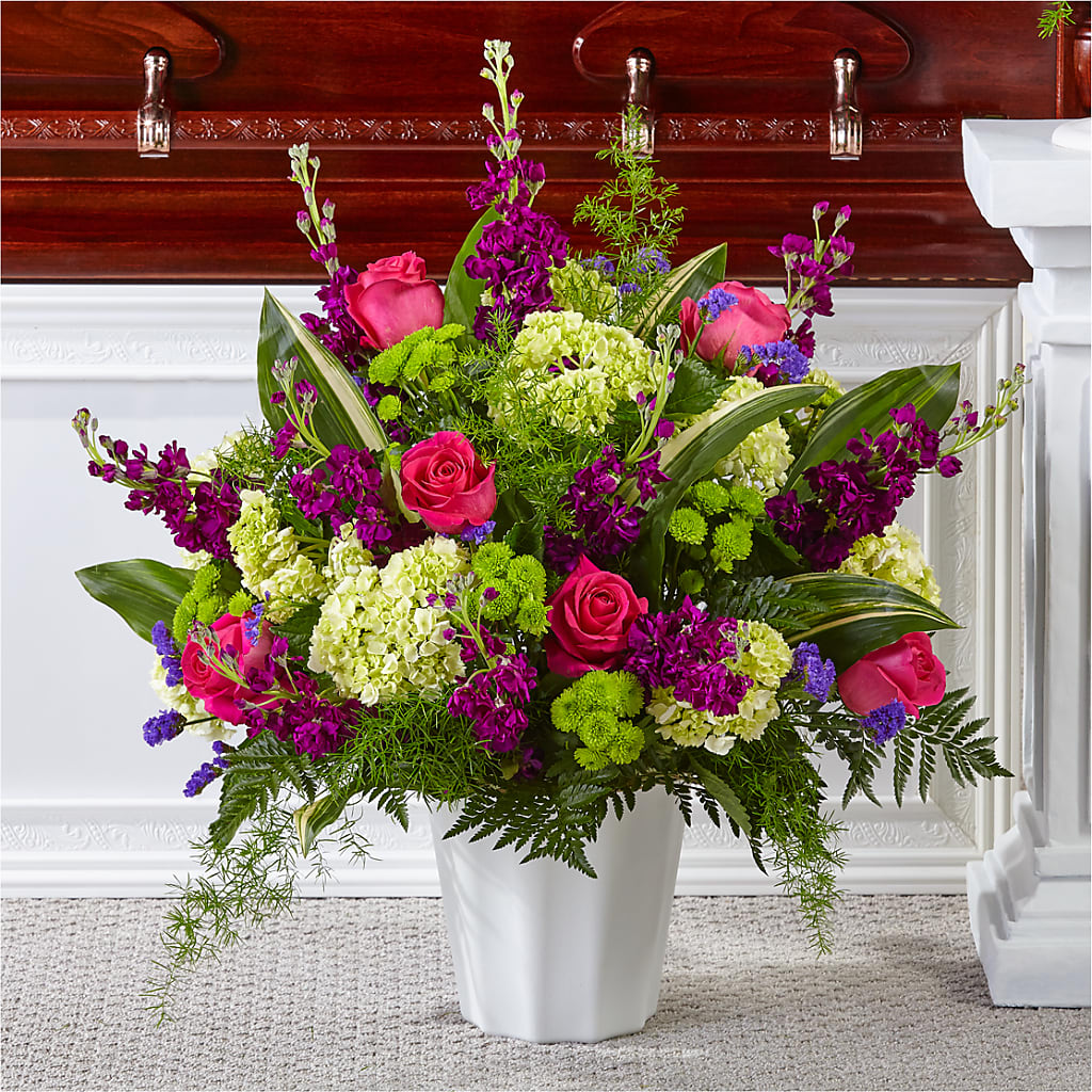 Beautiful Horizons Floor Basket – Flowers By Joann, Palm Bay FL