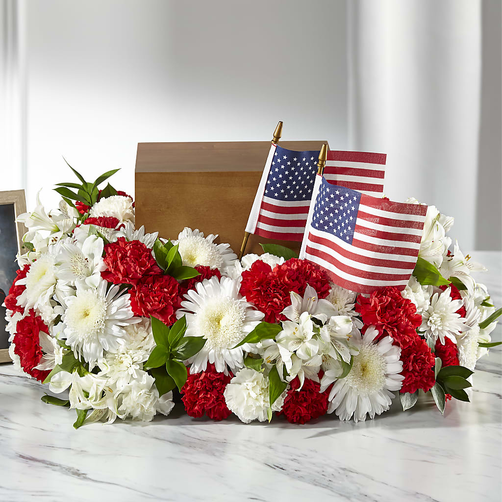Spirit of Patriotism Cremation Adornment – Flowers By Joann, Palm Bay FL