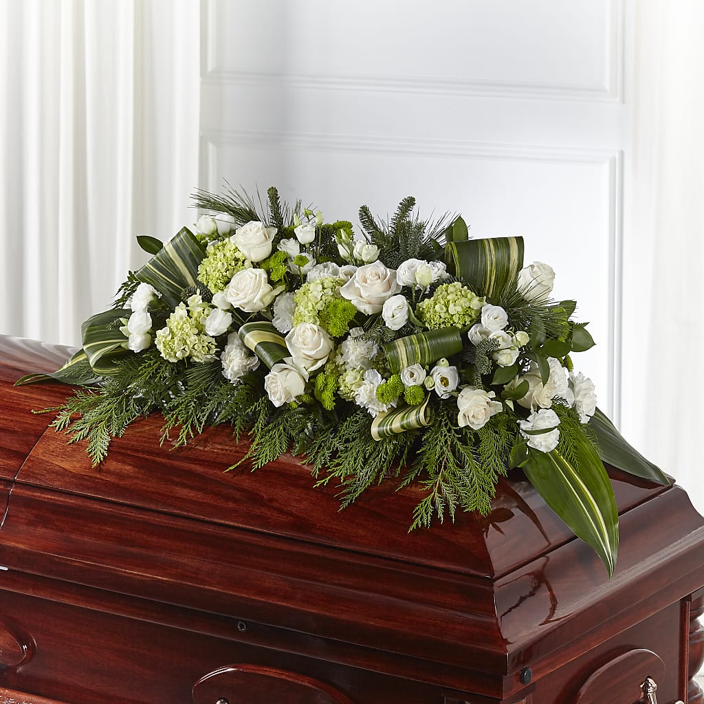 Hopeful Gesture Casket Spray – Flowers By Joann, Palm Bay FL