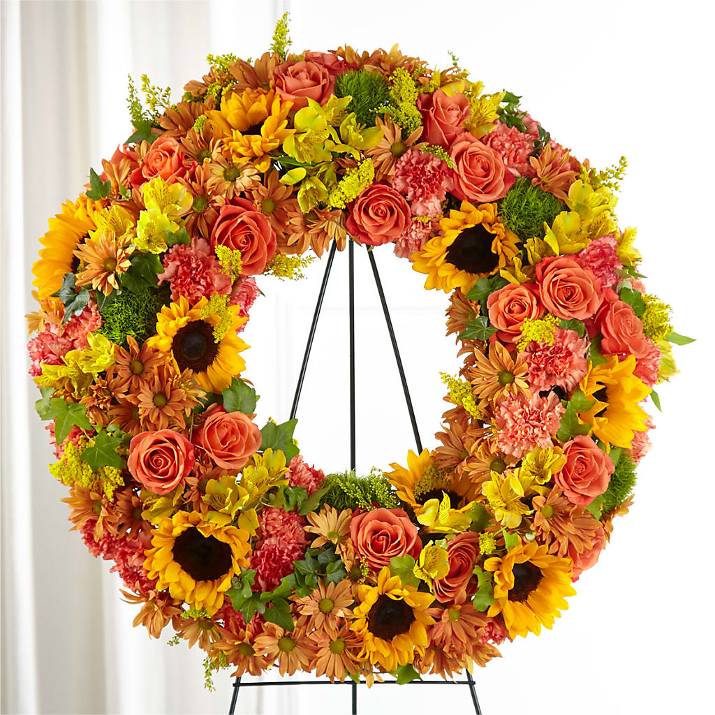 Autumnal Memories Wreath (Standard) – Flowers By Joann, Palm Bay FL