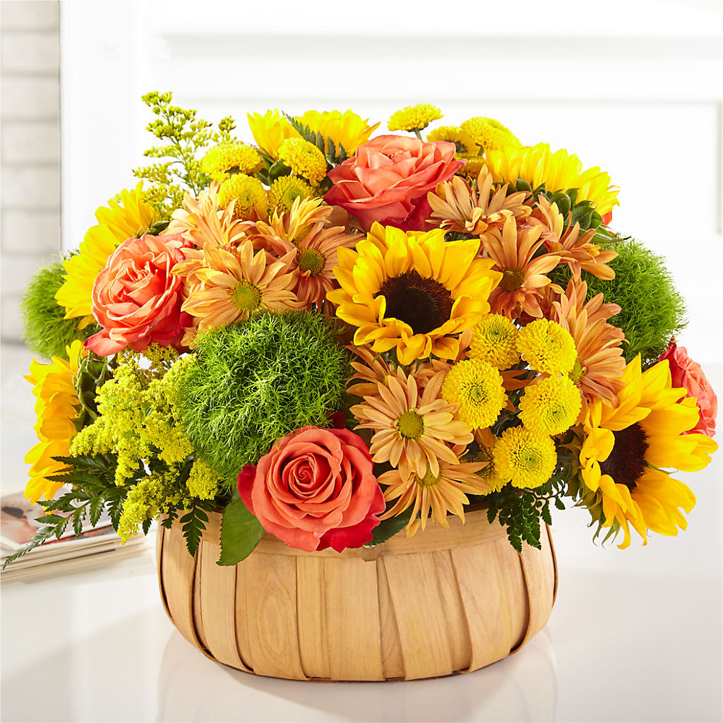 Harvest Sunflower Basket – Flowers By Joann, Palm Bay FL