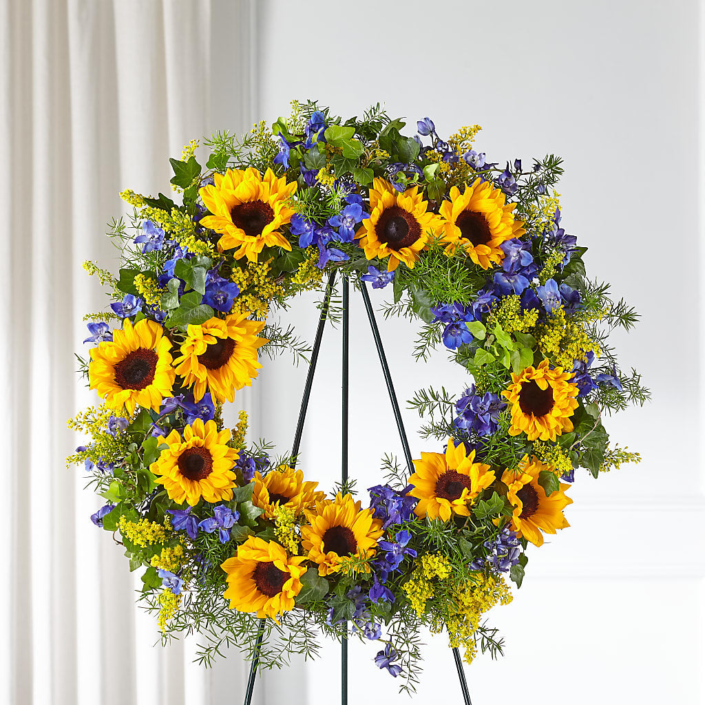 Bright Rays Wreath – Flowers By Joann, Palm Bay FL