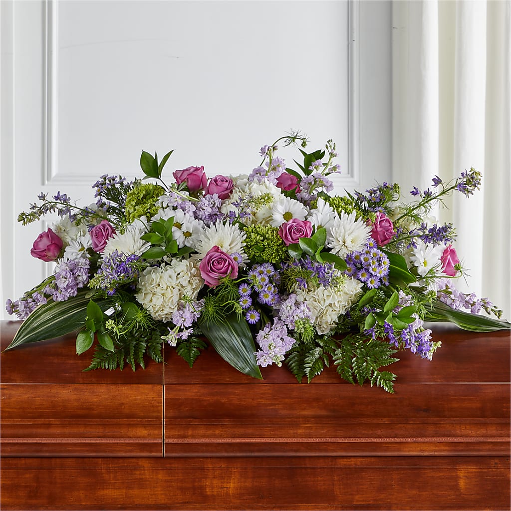 Meadows of Serenity Casket Spray – Flowers By Joann, Palm Bay FL