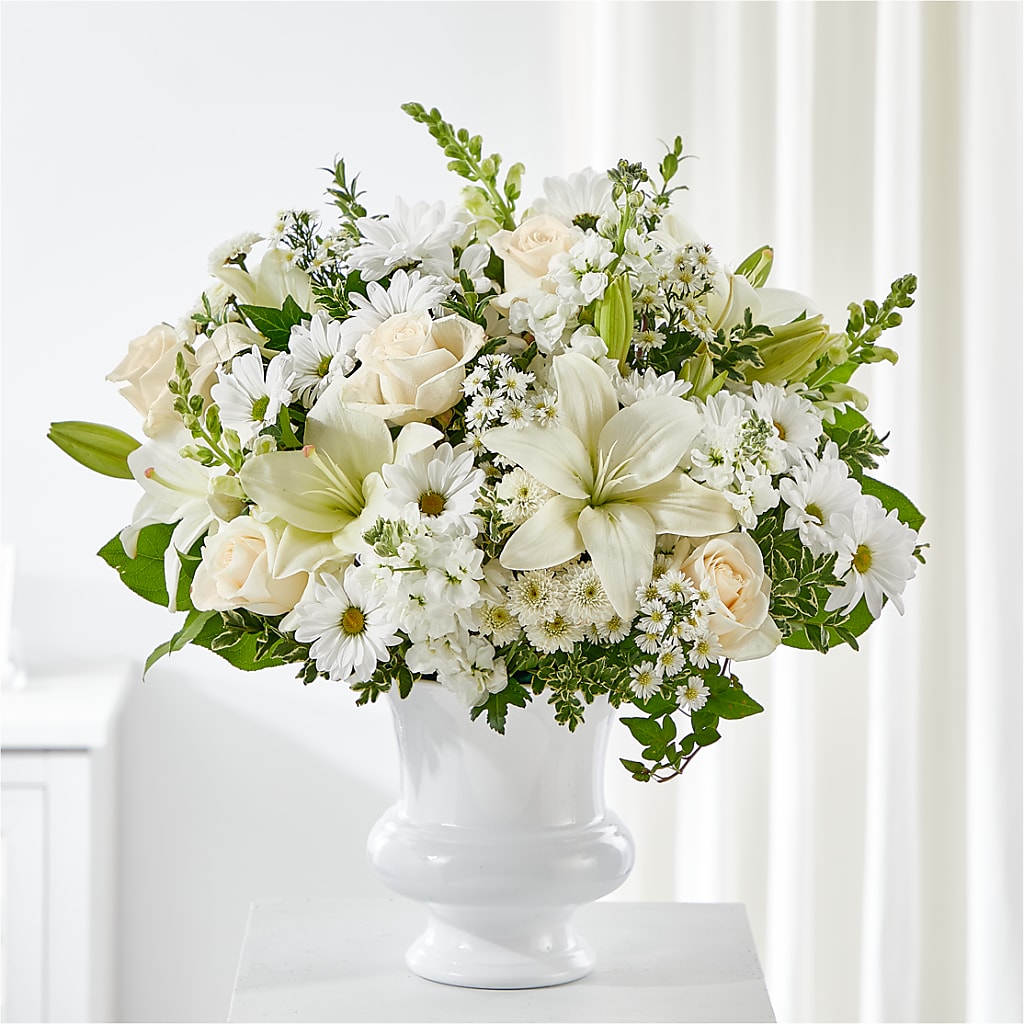 Uplifting Urn Arrangement – Flowers By Joann, Palm Bay FL
