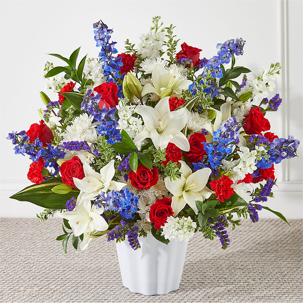 Consoled Floor Basket – Flowers By Joann, Palm Bay FL