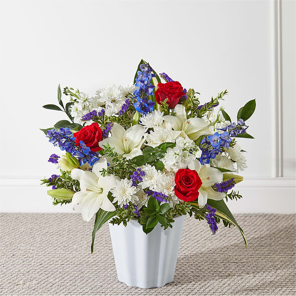 Consoled Floor Basket – Flowers By Joann, Palm Bay FL