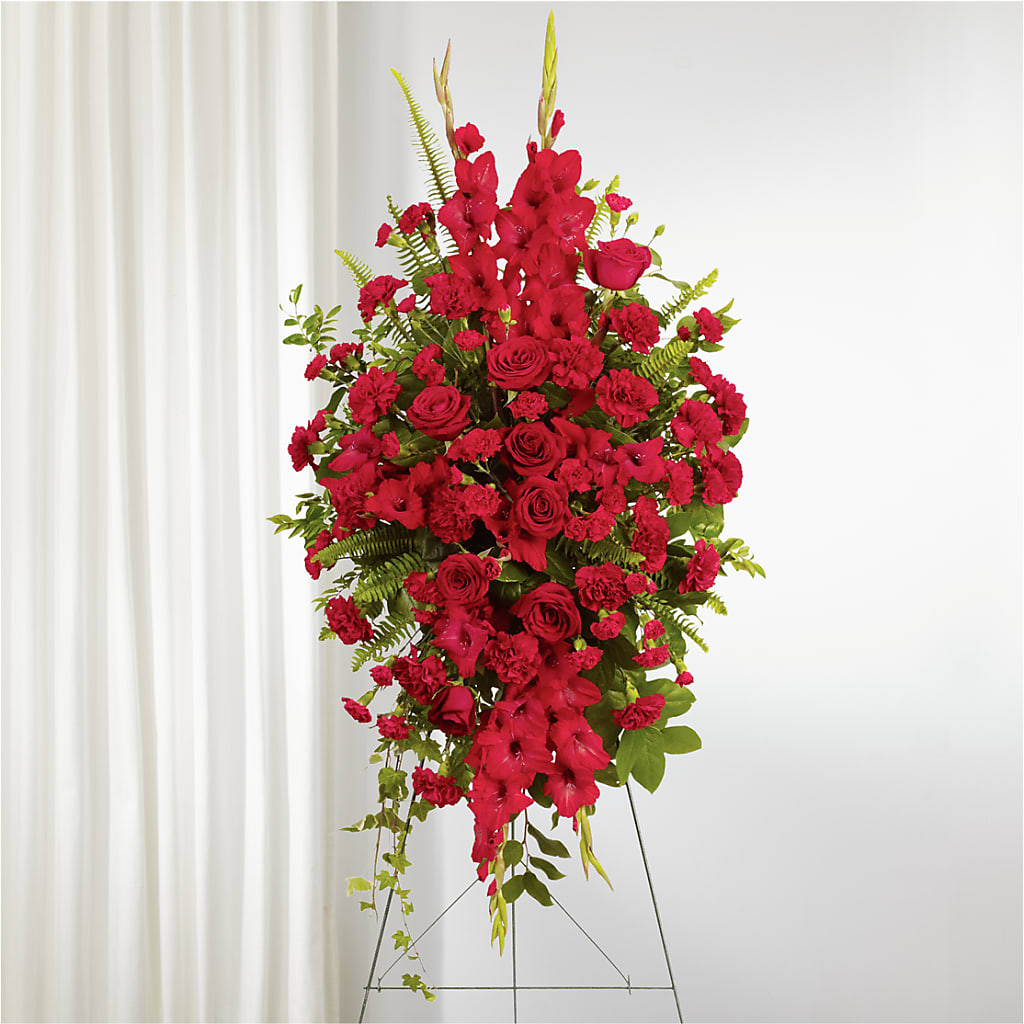 From the Heart Standing Spray – Flowers By Joann, Palm Bay FL