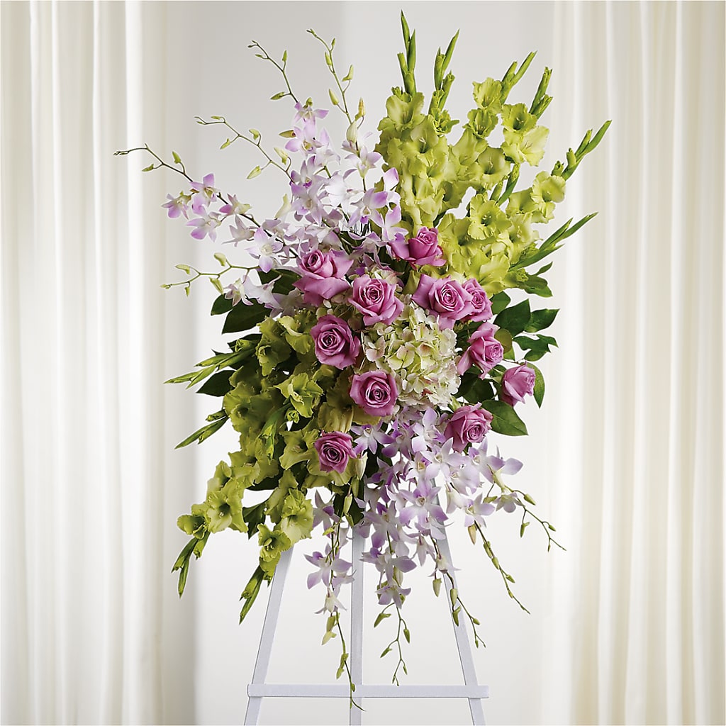 Lasting Legacy Standing Spray – Flowers By Joann, Palm Bay FL