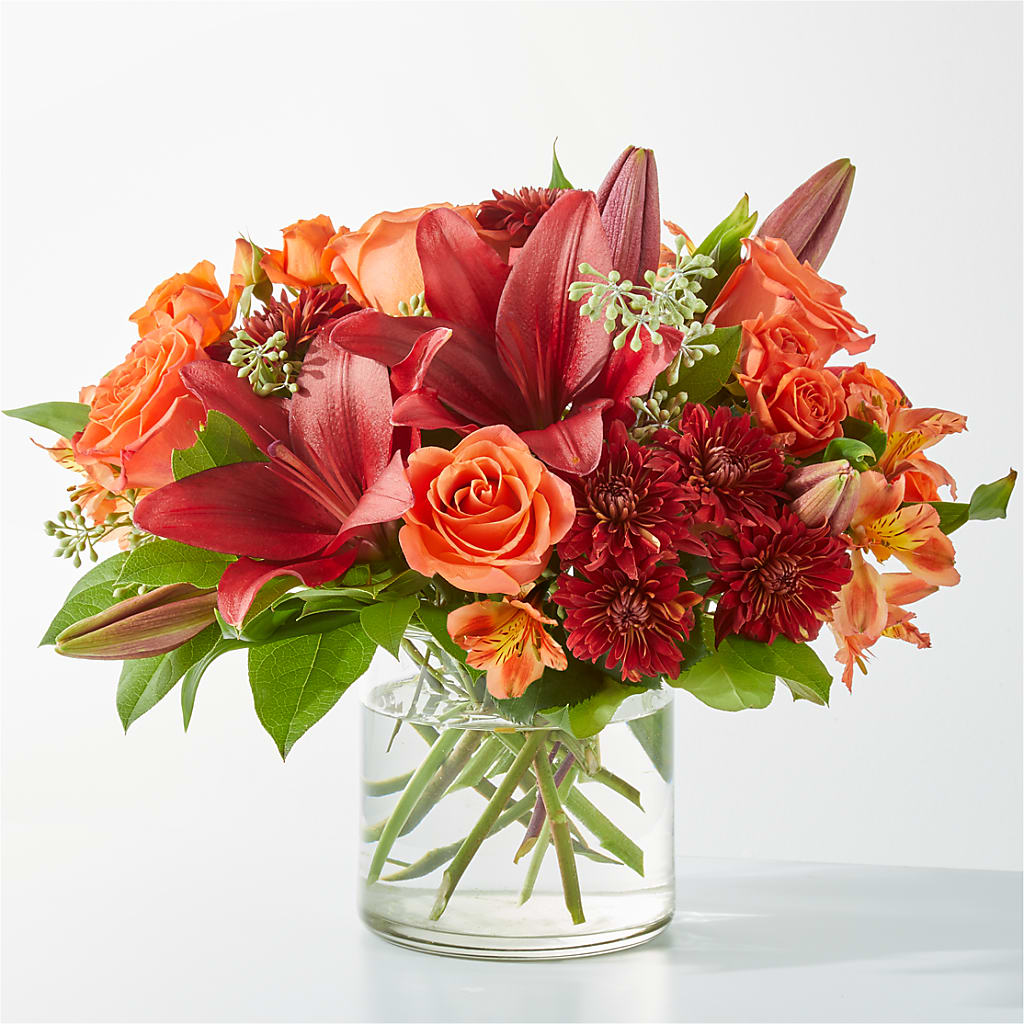 Crimson Leaves Bouquet – Flowers By Joann, Palm Bay FL