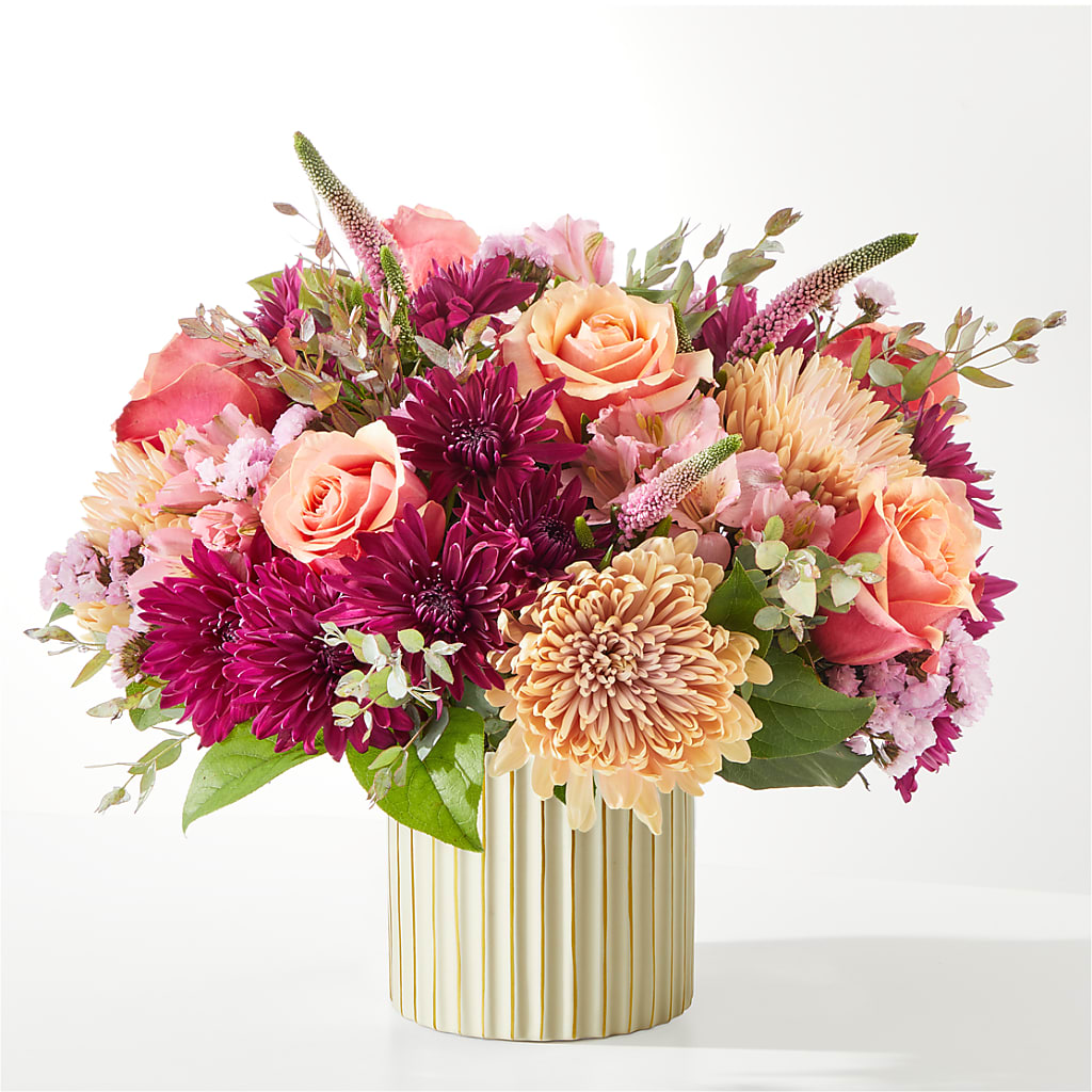 Berry Cobbler Bouquet with Ivory Vase – Flowers By Joann, Palm Bay FL