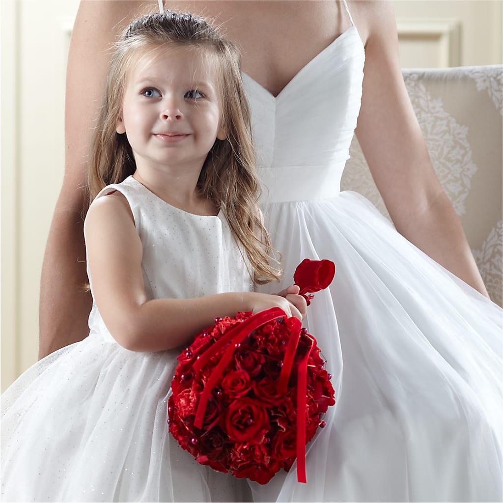 Pure at Heart Flower Girl Arrangement – Flowers By Joann, Palm Bay FL