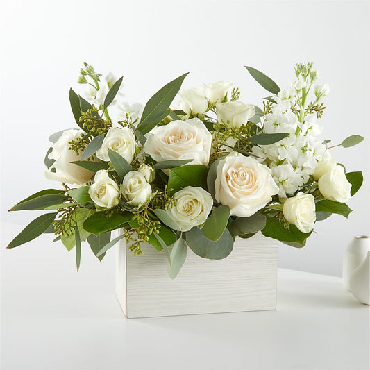 Fresh Linen Box Bouquet –  Flowers By Joann, Palm Bay FL