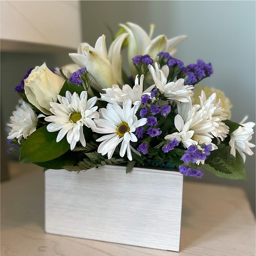 Beyond Blue Box Bouquet –  Flowers By Joann, Palm Bay FL