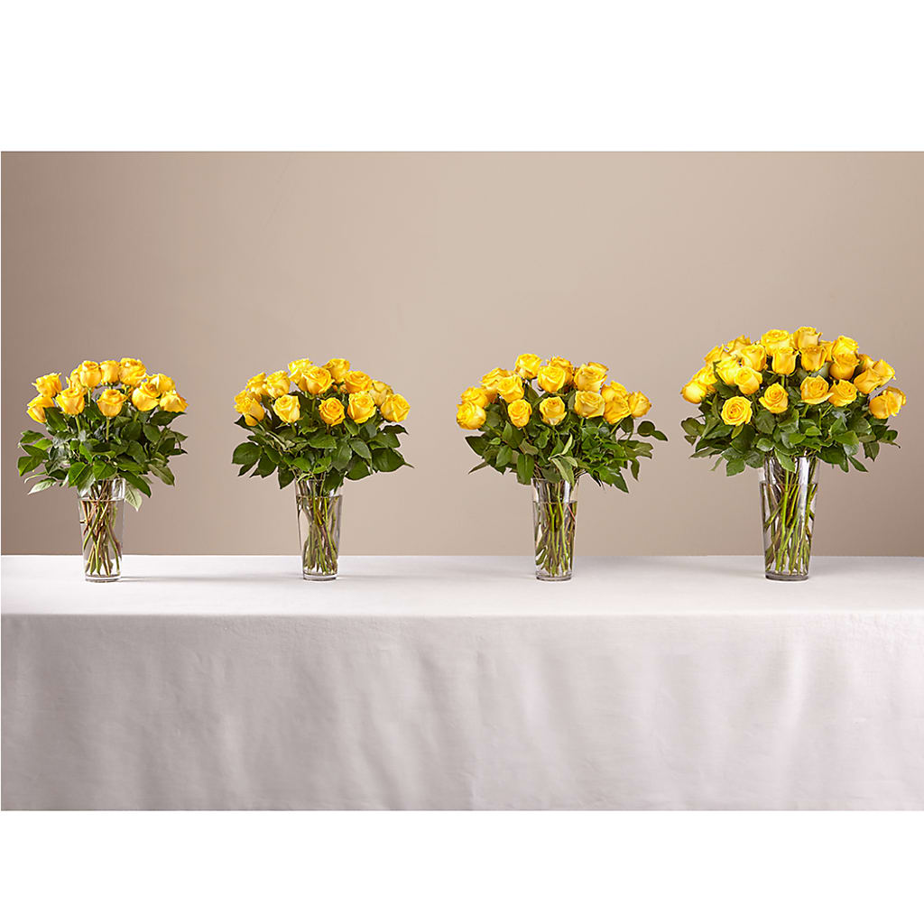 Long Stem Yellow Rose Bouquet –  Flowers By Joann, Palm Bay FL