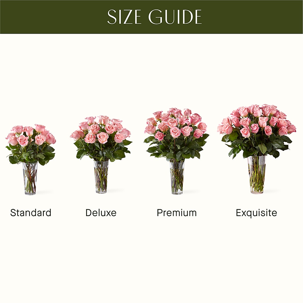 Long Stem Pink Rose Bouquet –  Flowers By Joann, Palm Bay FL
