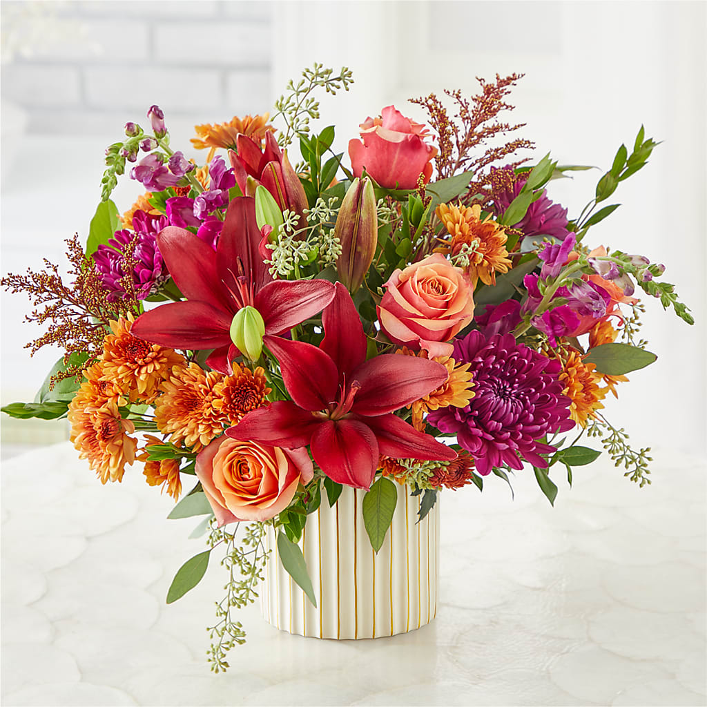 Burgundy Landscape Bouquet –  Flowers By Joann, Palm Bay FL