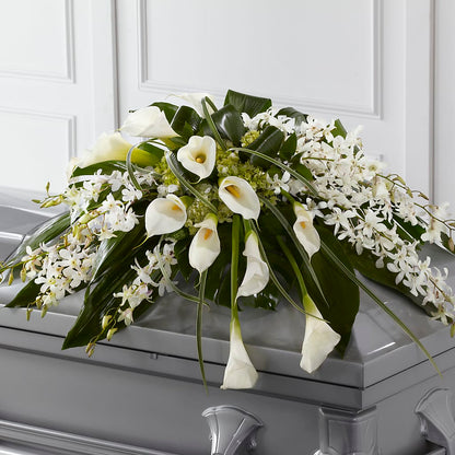 Angel Wings Casket Spray –  Flowers By Joann, Palm Bay FL