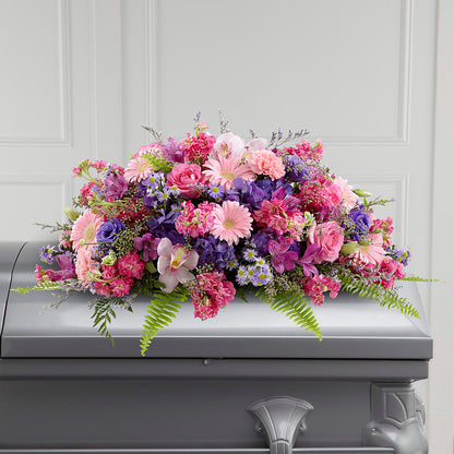 Glorious Garden Casket Spray –  Flowers By Joann, Palm Bay FL