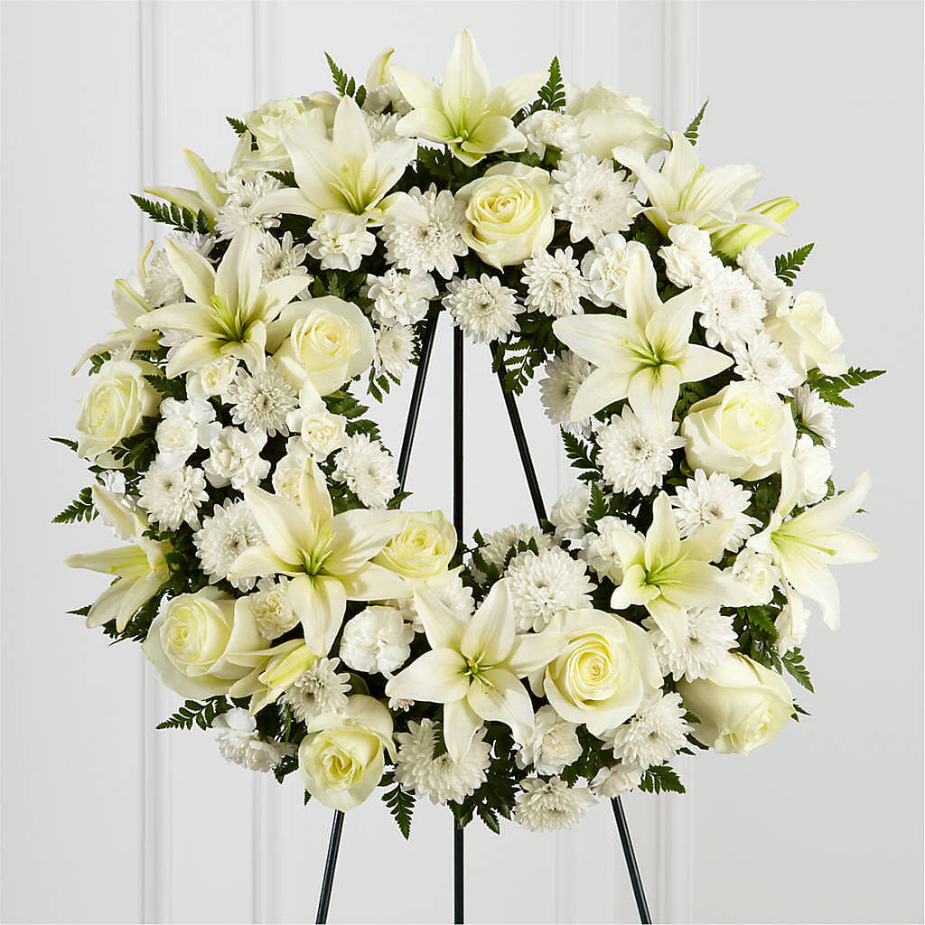 Treasured Tribute Wreath –  Flowers By Joann, Palm Bay FL