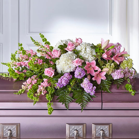 Life's Gratitude Casket Spray –  Flowers By Joann, Palm Bay FL