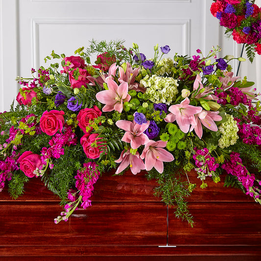 Radiant Tribute Casket Spray –  Flowers By Joann, Palm Bay FL