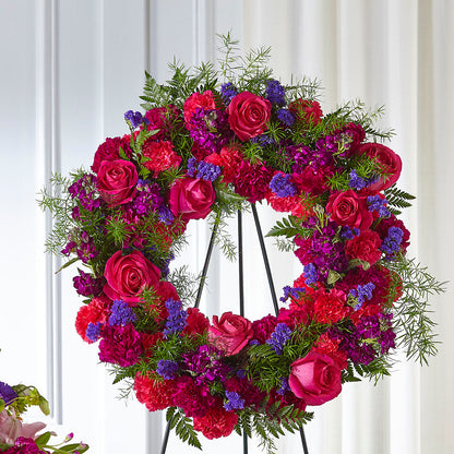 Calming Colors Wreath –  Flowers By Joann, Palm Bay FL
