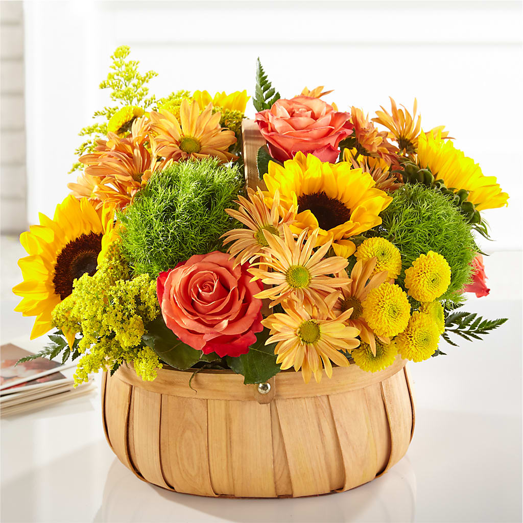 Harvest Sunflower Basket –  Flowers By Joann, Palm Bay FL