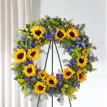 Bright Rays Wreath –  Flowers By Joann, Palm Bay FL