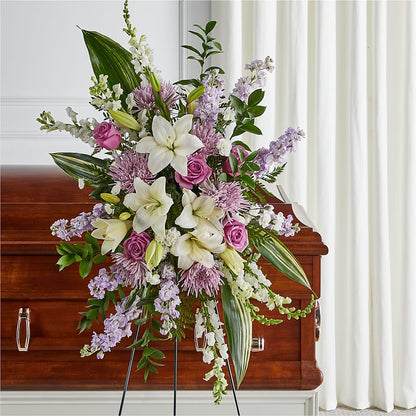 Grateful Hearts Standing Spray –  Flowers By Joann, Palm Bay FL