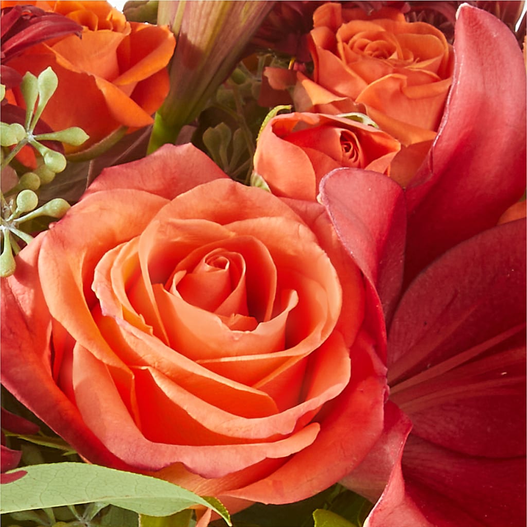 Crimson Leaves Bouquet –  Flowers By Joann, Palm Bay FL