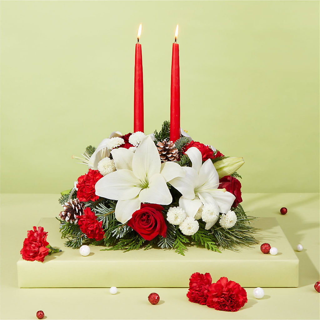 Seasonal Festivities Centerpiece –  Flowers By Joann, Palm Bay FL