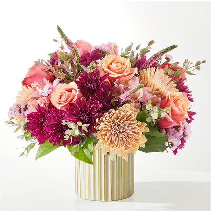 Berry Cobbler Bouquet with Ivory Vase –  Flowers By Joann, Palm Bay FL