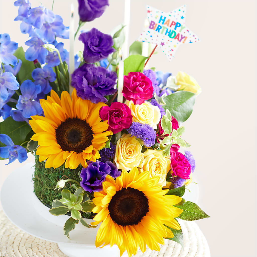 Star of the Day Floral Cake –  Flowers By Joann, Palm Bay FL