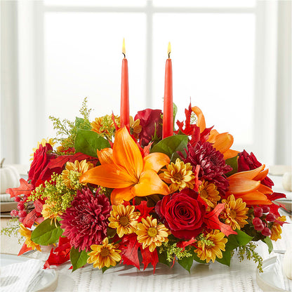 Autumn's Embrace Centerpiece –  Flowers By Joann, Palm Bay FL