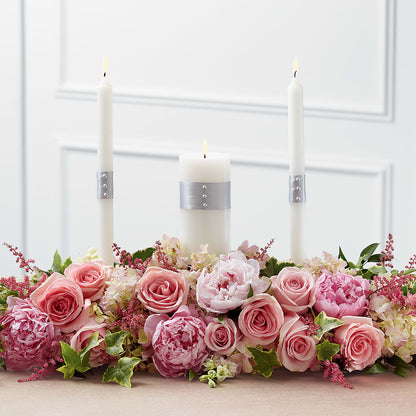 Worldwide Romance Unity Candle Arrangement –  Flowers By Joann, Palm Bay FL